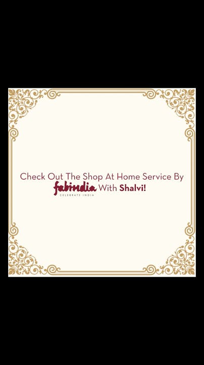 Shop At Home With Fabindia's At-Home Service