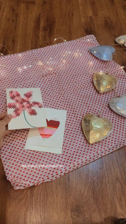 Valentine’s Day greeting cards from www.Instagram.com/kreatiobykhushalishah