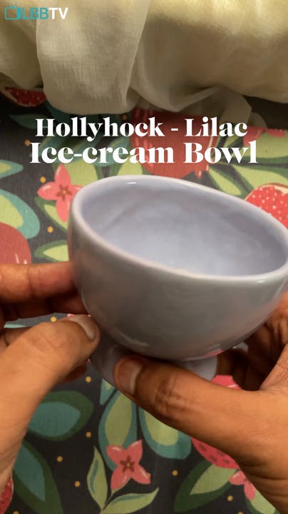 Lilac Ice-cream Bowl